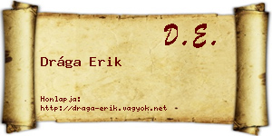 Drága Erik névjegykártya